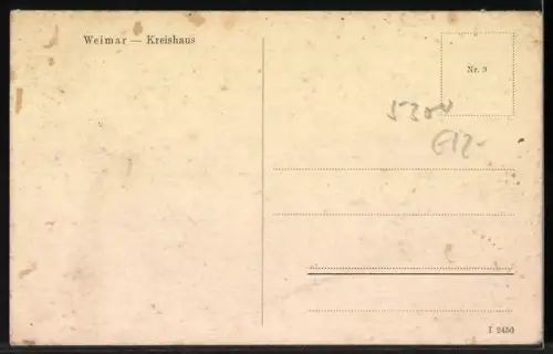 AK Weimar / Thüringen, Ansicht Kreishhaus