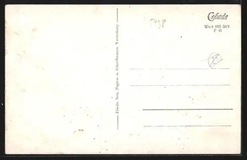 AK Westerburg i. Westerwald, Flusspartie, Totalansicht, Ortsansicht mit Liebfrauenkirche