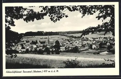 AK Rennerod i. Westerwald, Gesamtansicht mit Feldern