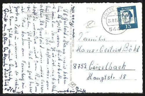 AK Kottenheim /Eifel, Ortsansicht aus der Vogelschau