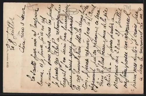 AK Dausenau, Ortspartie vom Wasser, mit Wehrturm u. Kirche