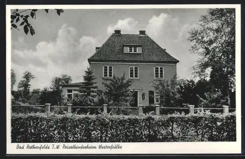 AK Bad Rothenfelde, Privatkinderheim Westerfrölke