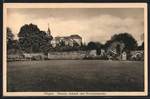 AK Siegen, Oberes Schloss mit Armsündertor