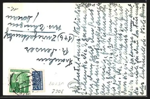 AK Bückeburg, Totalansicht vom Flugzeug aus