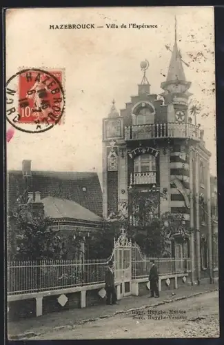 AK Hazebrouck, Villa de l`Espérance avec architecture distincte et jardin clôturé