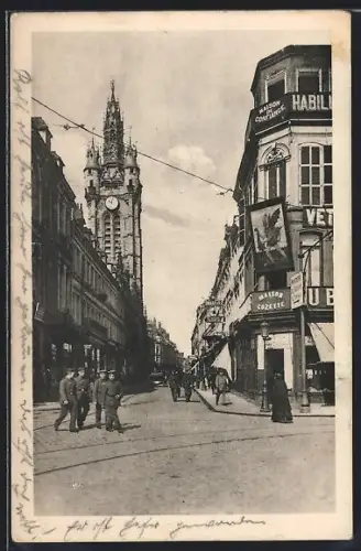 AK Douai, Blick in die Rathausstrasse