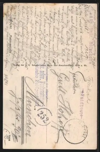 AK Douai, Blick in die Rathausstrasse