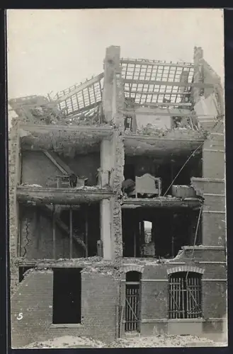 AK Lille, Maison détruite par l`explosion de munitions le 11.1.1916
