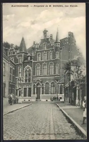 AK Haubourdin, Propriété de M. Bonzel, rue Marais