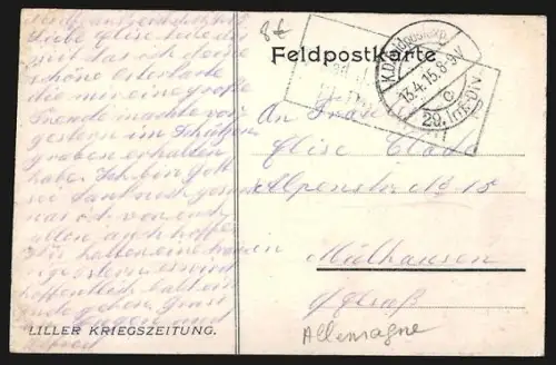 AK Lille, Rue animée avec passants devant des bâtiments historiques