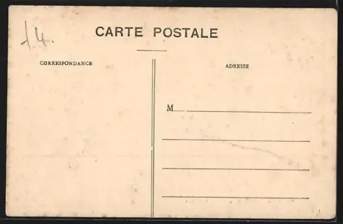 AK Sains-du-Nord, Avenue du Pont-de-Sains avec chariot et chevaux