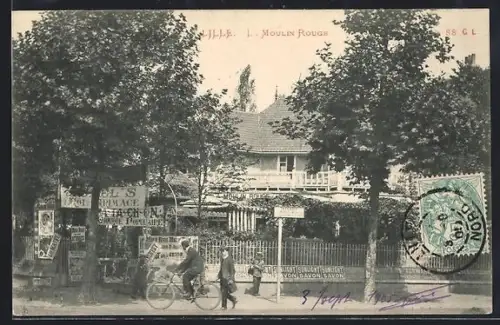 AK Lille, Le Moulin Rouge et scènes de rue animées