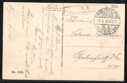 AK Gívet, Schiffnotbrücke mit dem Ort im Hintergrund