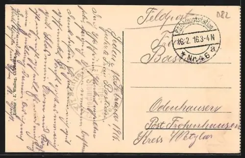 AK Sedan, Rue Thiers, Strassenansicht