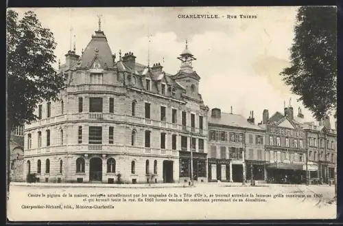 AK Charleville, Rue Thiers