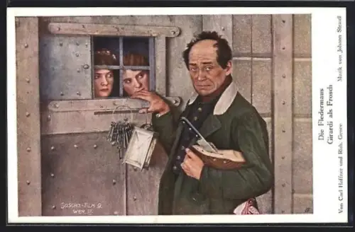 Künstler-AK Schauspieler Girardi als Frosch in Die Fledermaus