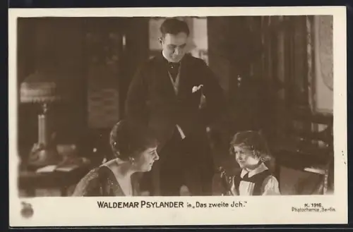 AK SchauspielerWaldemar Psylander in Das zweite Ich