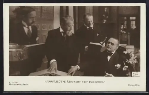 AK Schauspieler Harry Liedtke in Eine Nacht in der Stahlkammer