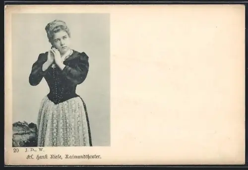 AK Schauspielerin Hansi Niese im Raimundtheater