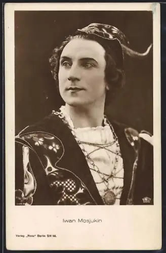 AK Iwan Mosjukin in einer Filmrolle, Portrait