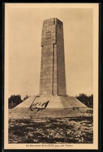 AK Verdun, Le Monument de la Cote 304