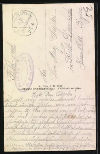 AK Woinville près de St. Mihiel, Église endommagée