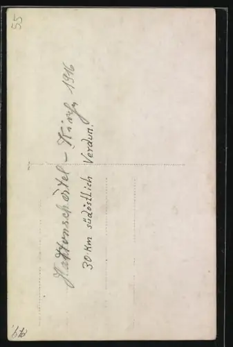 Foto-AK Hattonchâtel, Intérieur de l`église en ruines après 1916