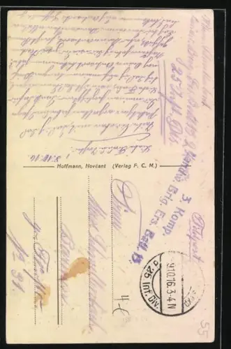 AK Hattonchâtel, Intérieur de l`église avec voûtes et vitraux anciens