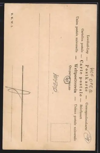 AK Opernsänger Herr Schrödter im Kostüm