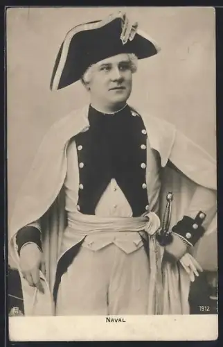 AK Opernsänger Naval im Kostüm
