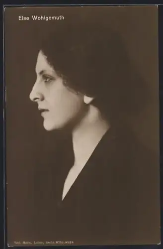 AK Opernsängerin Else Wohlgemuth im Profil