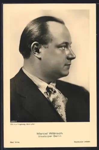 AK Opernsänger der Deutschen Staatsoper Marcel Wittrisch