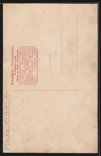 AK Opernsängerin Reta Walter mit Blumen im Haar