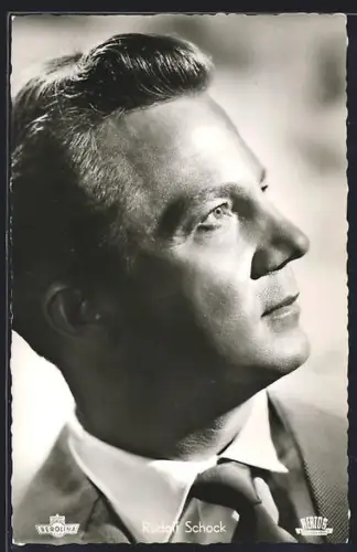 AK Opernsänger Rudolf Schock in Der fröhliche Wanderer