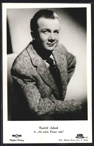 AK Opernsänger Rudolf Schock, mit Signatur