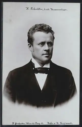 AK Opernsänger F. Schrödter im Anzug