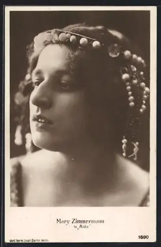 AK Opernsängerin Mary Zimmermann in Aida