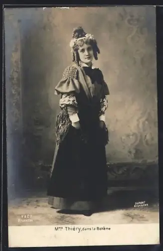 AK Opernsängerin Mme Thiery in La Boheme