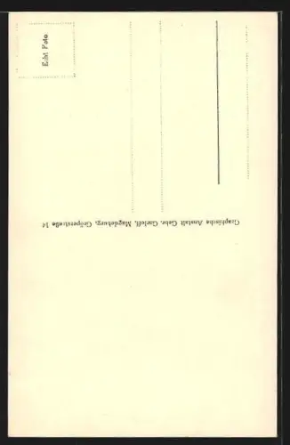 AK Marius Andersen als Tristan mit Schwert, Portrait