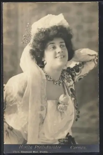 AK Hertha Pfeilschneider als Carmen