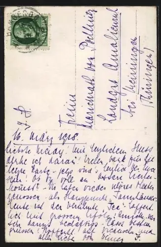 AK Opernsänger Klein im Wildschütz, Portrait