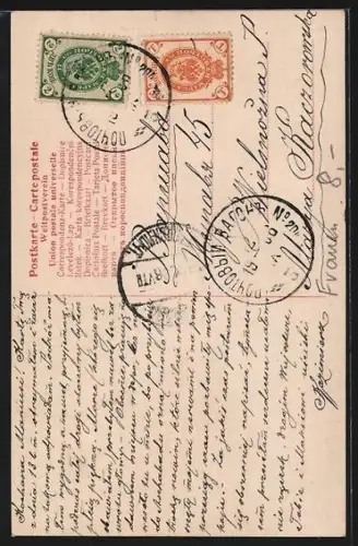 AK Reta Walter mit Blumen im Haar, Portrait