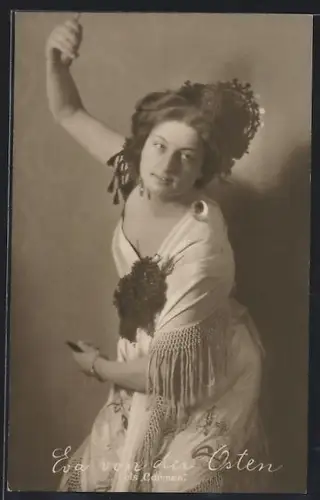 AK Opernsängerin Eva von der Osten als Carmen