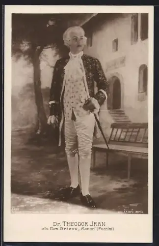 AK Dr. Theodor Jran als Des Grieux in Manon