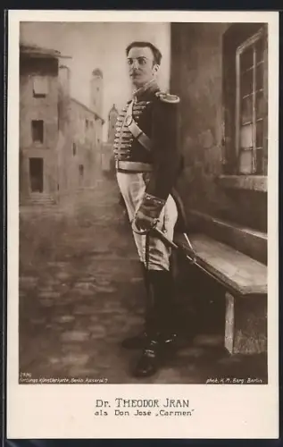 AK Dr. Theodor Jran als Don José in Carmen