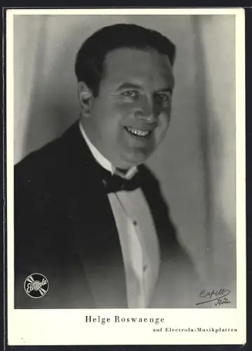 AK Opernsänger Helge Roswaenge im Anzug