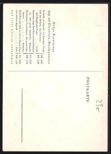 AK Opernsänger Helge Roswaenge im Anzug