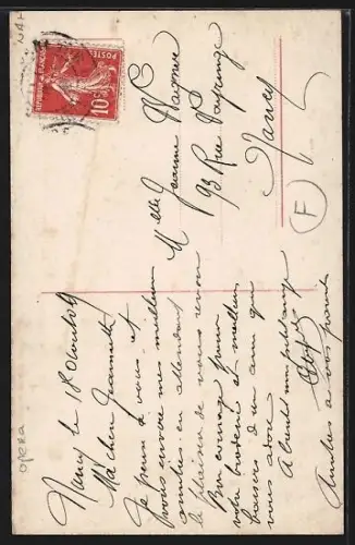 AK Geraldine Farrar, Portrait mit Feder am Hut