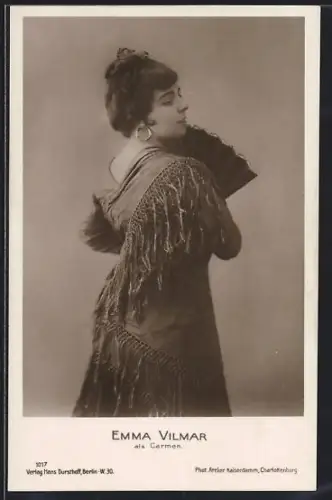AK Opernsängerin Emma Vilmar als Carmen