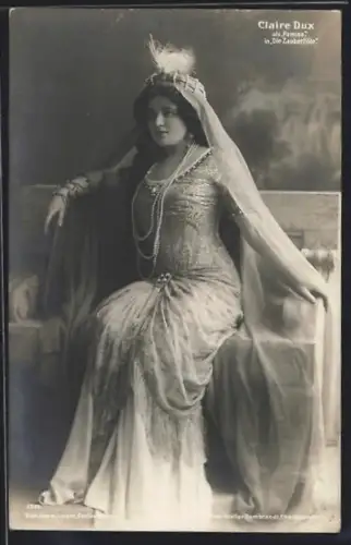 AK Opernsängerin Claire Dux als Pamina in die Zauberflöte